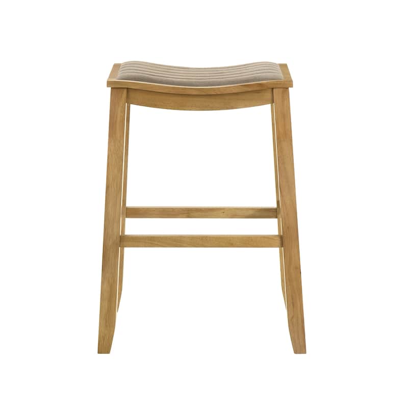 Iyani Backless Bar Stool, Counter Height Kitchen Stool with Wood Legs