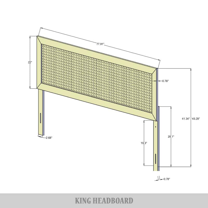 CraftPorch Chic Wooden Panel Headboard