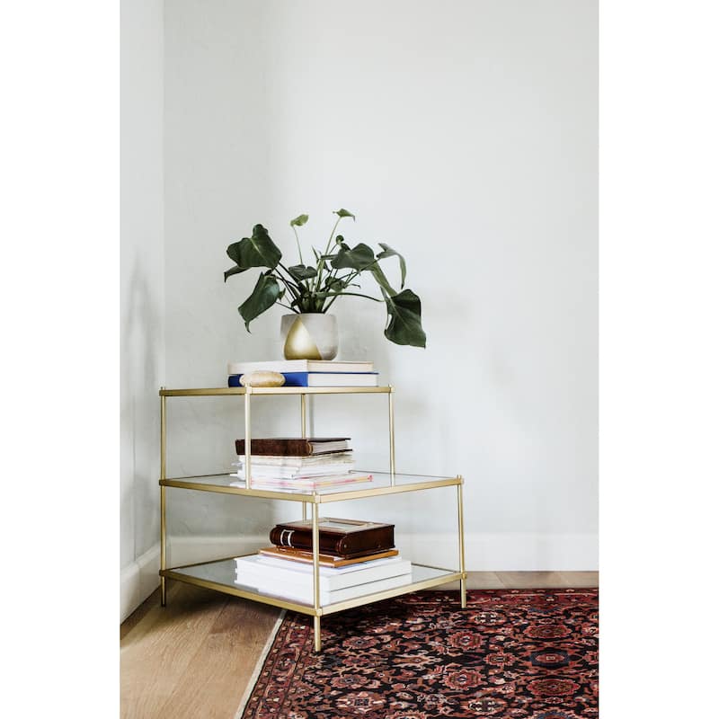 ECARPETGALLERY Hand-knotted Andelz Navy Wool Rug - 3'5 x 4'11