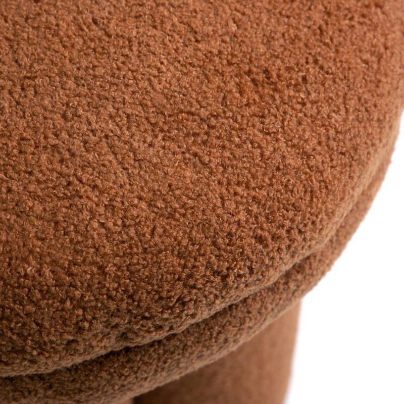 Furniture of America Ronan Modern 18-inch Mushroom Upholstered Ottoman