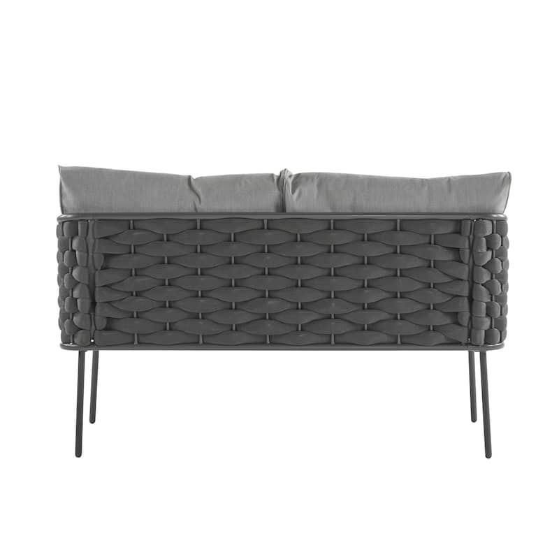 4-Pieces Outdoor Patio Furniture Set with Cushion
