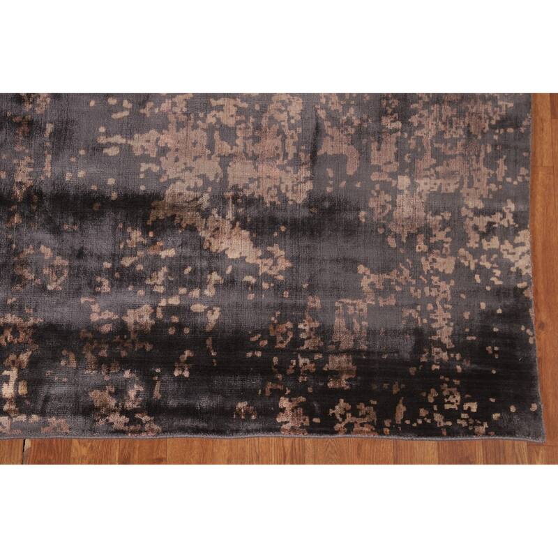Modern / Abstract Oriental Area Rug Handmade Wool Carpet - 6'6"x 9'4"