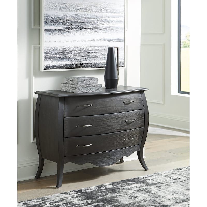 Signature Design by Ashley Coltner Black Accent Cabinet - 42" W x 18" D x 32.13" H