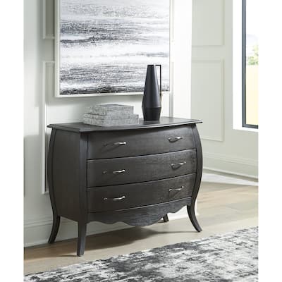 Signature Design by Ashley Coltner Black Accent Cabinet - 42" W x 18" D x 32.13" H