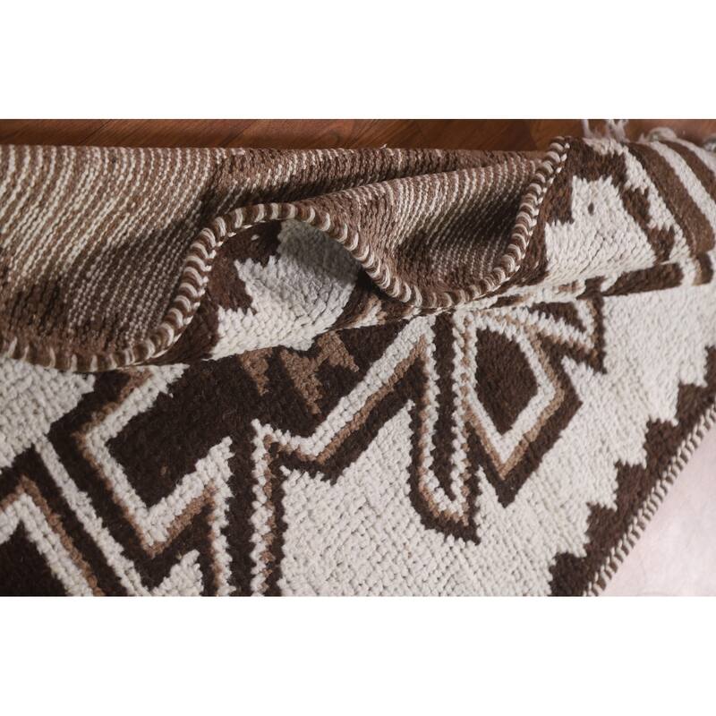 Beige / Ivory Anatolian Turkish Runner Rug Handmade Wool Carpet - 3'3"x 10'10"
