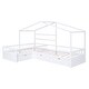 preview thumbnail 11 of 12, Twin Size House Bed with 3-Storage Drawers, White