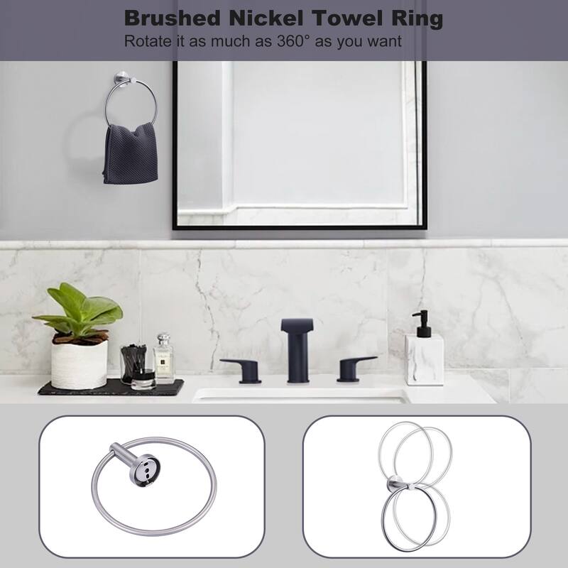 WOWOW 3-Piece Bath Hardware Set with Mounting Hardware
