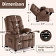 preview thumbnail 62 of 79, MCombo Big Kids Recliner Chair with Cup Holders , Velvet Fabric