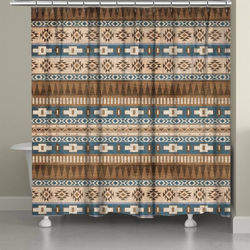 Laural Home Sedona Canyon Brown Shower Curtain