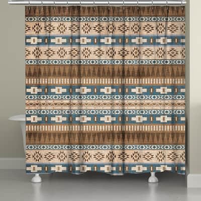 Laural Home Sedona Canyon Brown Shower Curtain