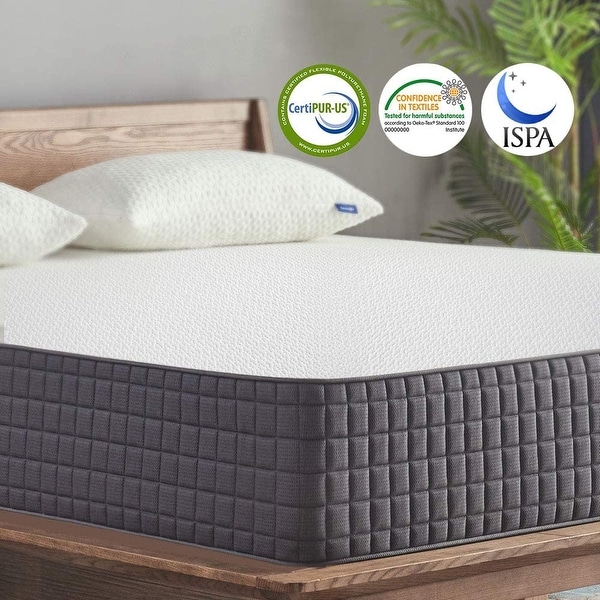 10"Medium Gel Memory Foam Mattress for Back Pain Relief/Motion Isolation. Opens flyout.