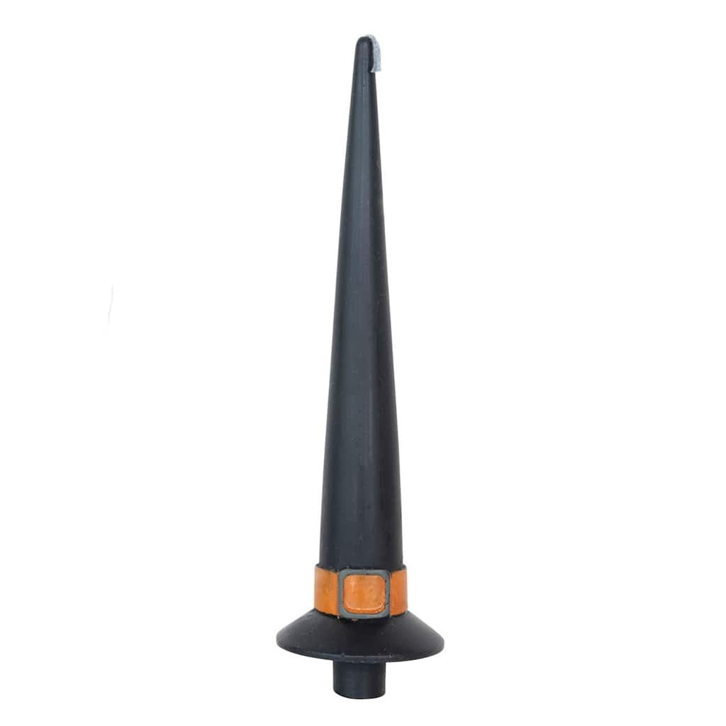Unscented Witch Hat Shaped Taper Candle - Black