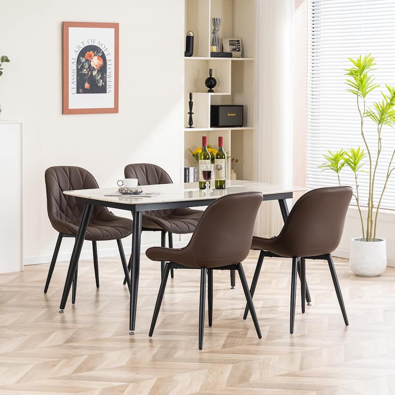 Upholstered Dining Chairs Set of 2 Modern Kitchen Chairs