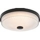 preview thumbnail 1 of 9, Vaxcel Lighting C0324 Preston 13" Wide LED Flush Mount Drum Ceiling Matte Black