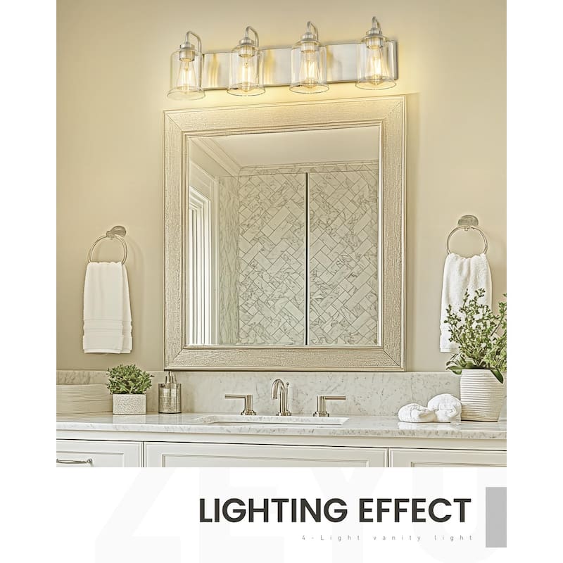 3/4/5/6-Light Modern Vanity Lights Over Mirror for Bathroom