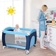 preview thumbnail 2 of 11, Costway Foldable Baby Crib Playpen Travel Infant Flat Bassinet Bed - 40'' x 27.5'' x 30''