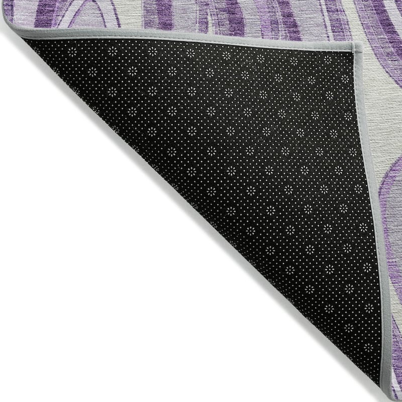Machine Washable Indoor/ Outdoor Chantille Contemporary Abstract Rug