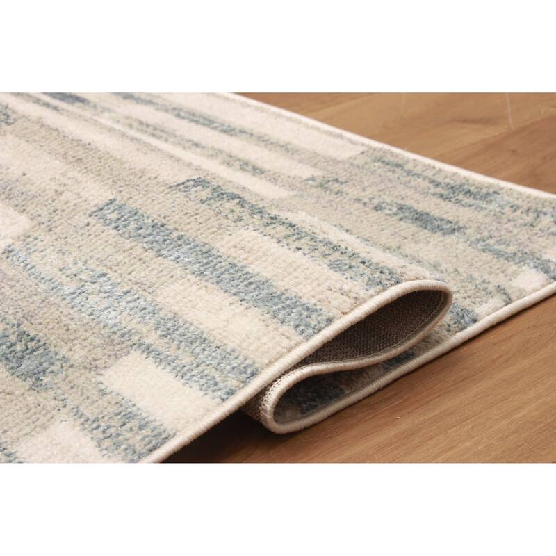 ECARPETGALLERY Machine Woven Kalliope Beige Area Rug