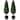 Costway 2 Pack 3FT Artificial Tower Topiary Tree UV Resistant Indoor - See details