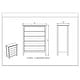 preview thumbnail 3 of 1, Snowberry 5-drawer Pine Wood Tall Storage Dresser