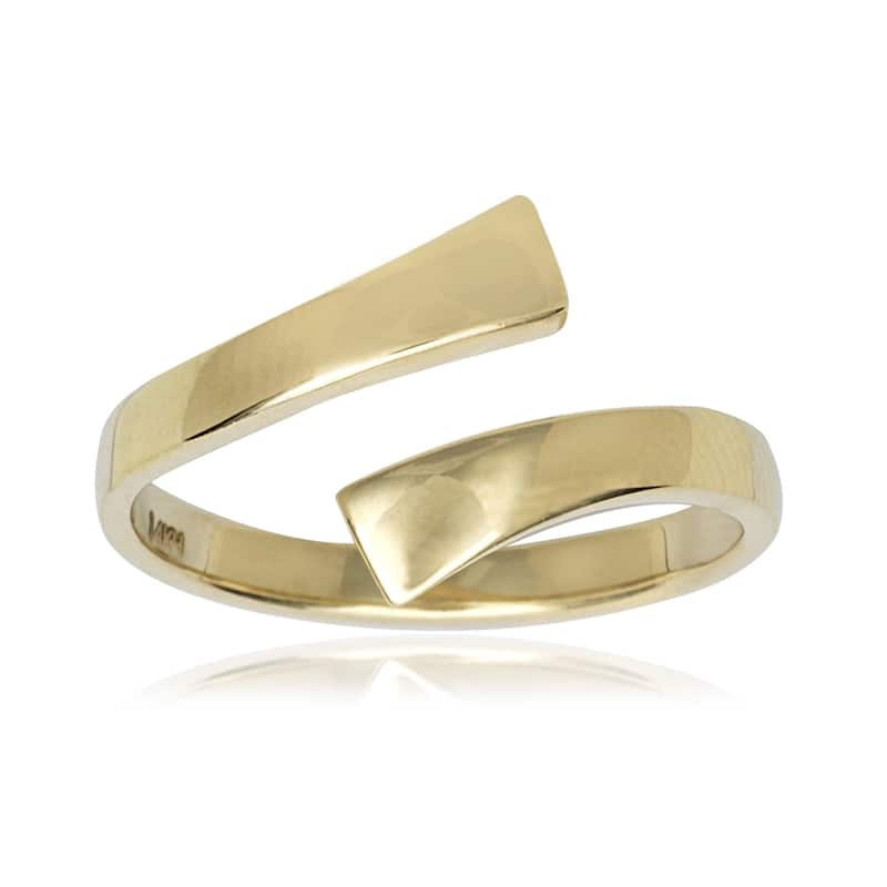 14k Yellow or White Gold High Polish Bypass Toe Ring
