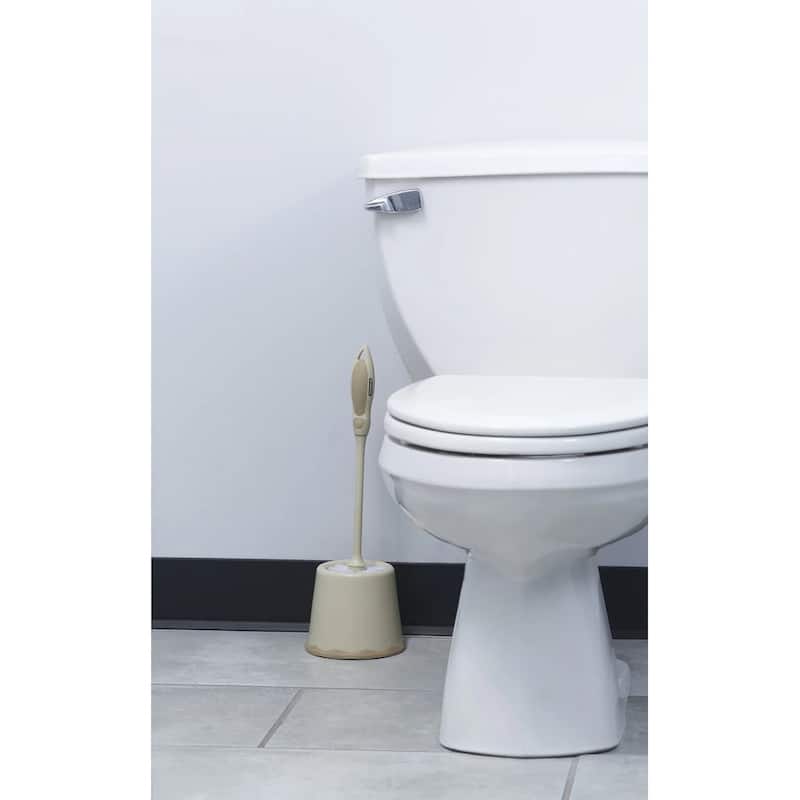 Toilet Brush with Lip and Caddy