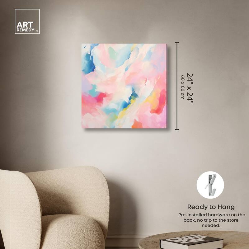 Cotton Candy Clouds II Canvas by Art Remedy, Gallery Wrapped