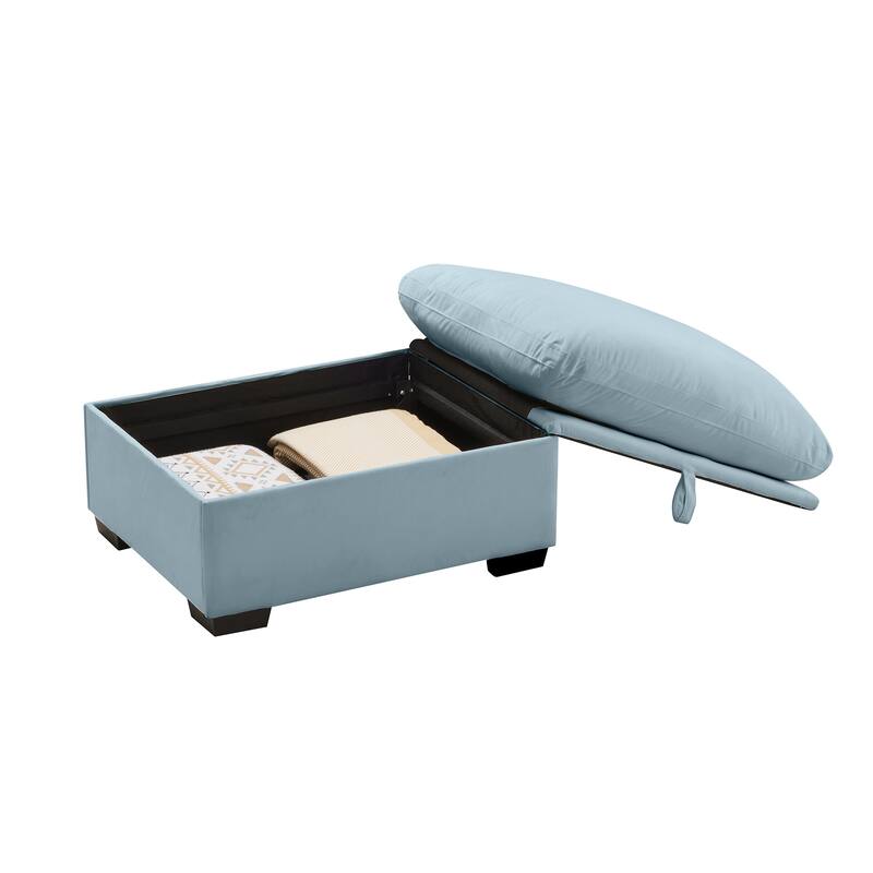 Cloudies Storage Ottoman Comfortable choice, multiple functions, classic design, and cozy corners Velvet