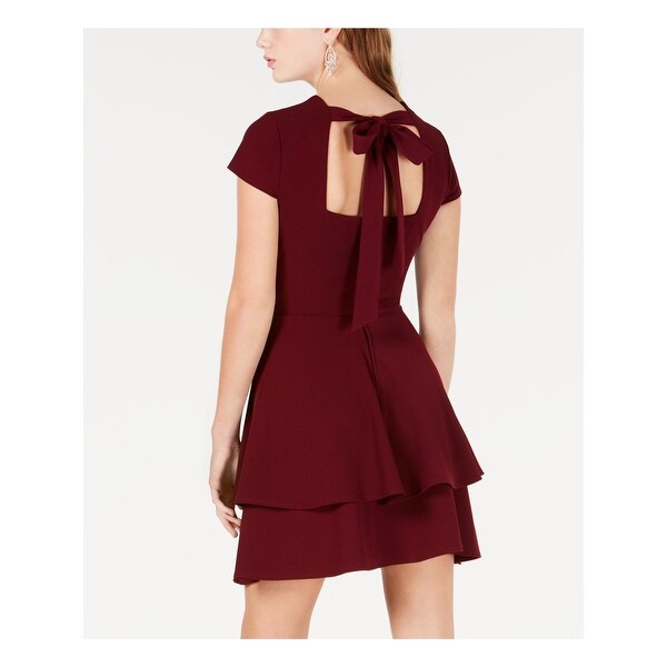 b darlin burgundy dress