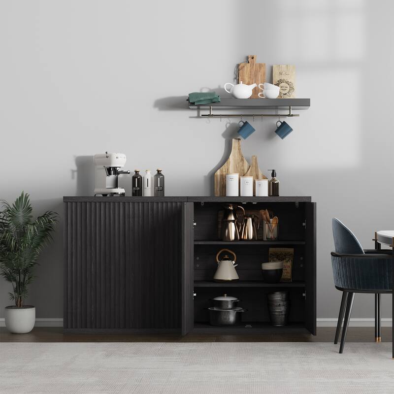 Set of 3 Versatile Push to Open Side Cabinets for Modern Homes