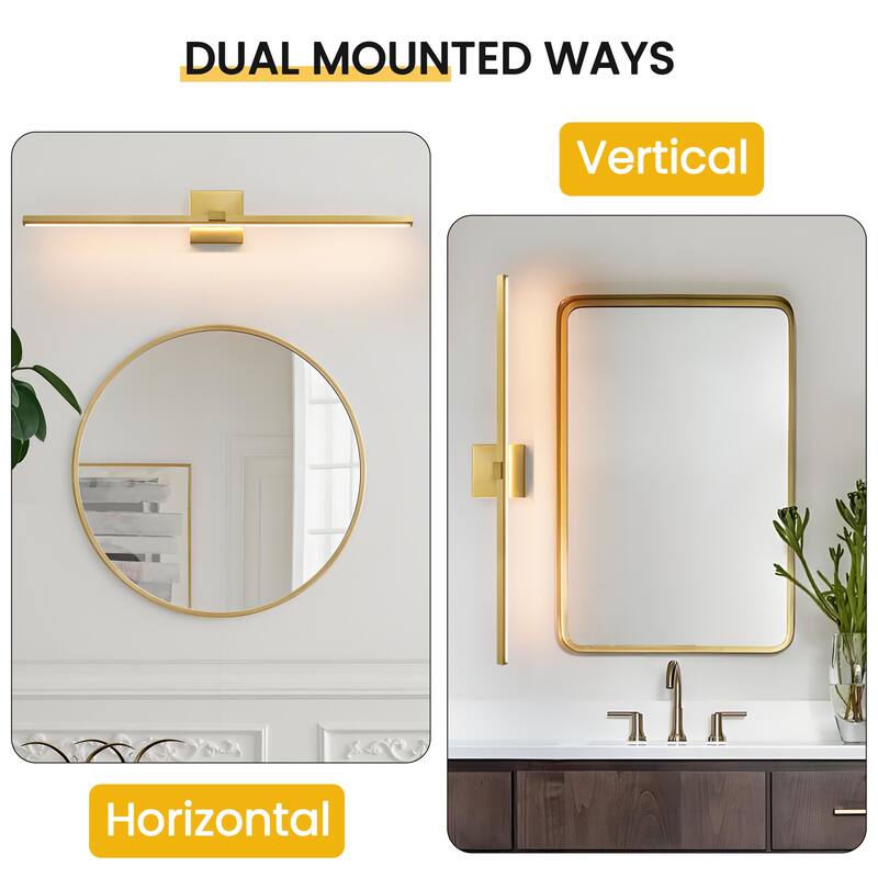 Modern Vanity Lighting Fixtures 24/32/39'' Bathroom Vanity Lights Over Mirror Wall Sconce for Bathroom