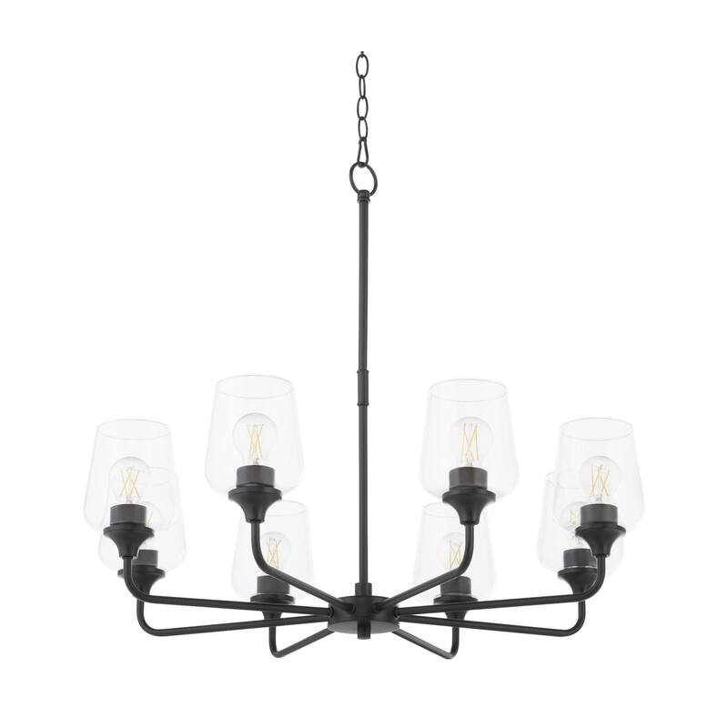 Quorum International 6313-8 Goodwin 8 Light 32" Wide Chandelier - Matte Black