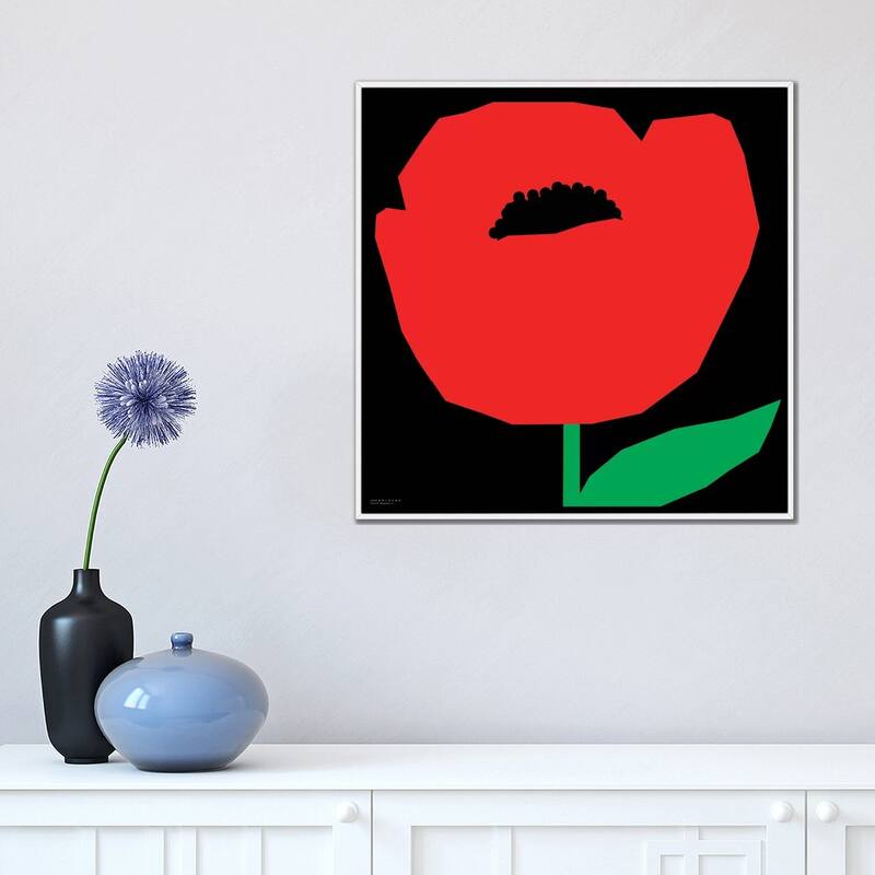 iCanvas "Red Poppy" by Art Mirano Framed Canvas Print