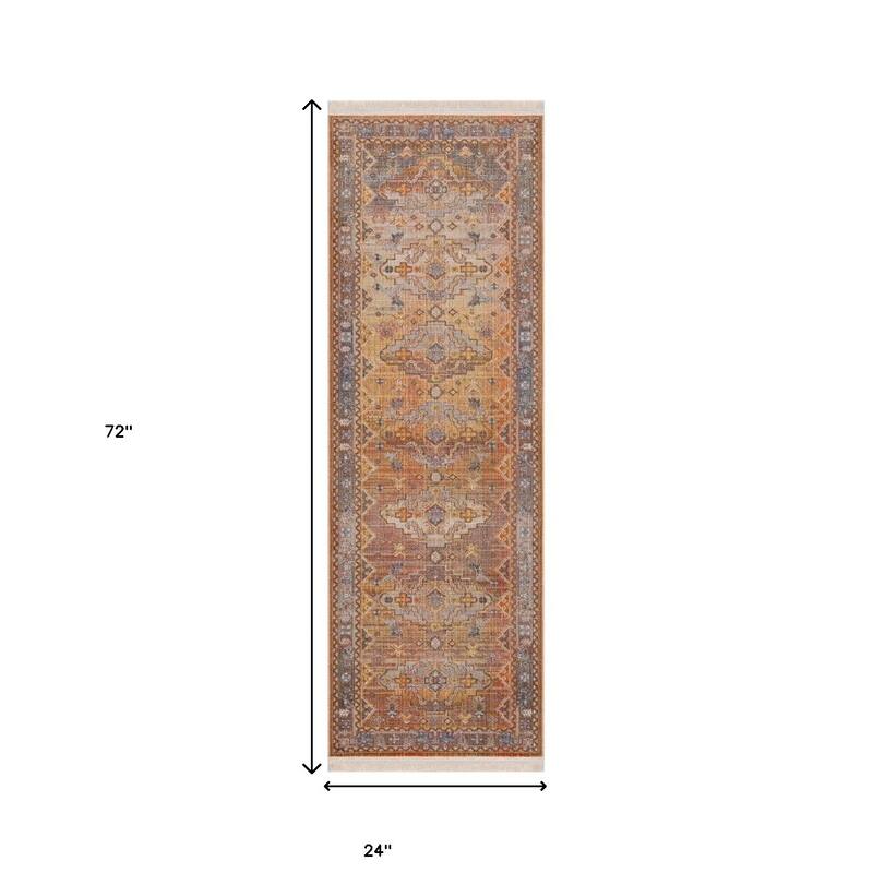 Teja Southwestern Area Rug By HomeRoots - 2' X 6'
