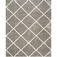 preview thumbnail 62 of 161, SAFAVIEH Hudson Shag Estella Diamond Trellis 2-inch Thick Rug 10' x 14' - Grey/Ivory