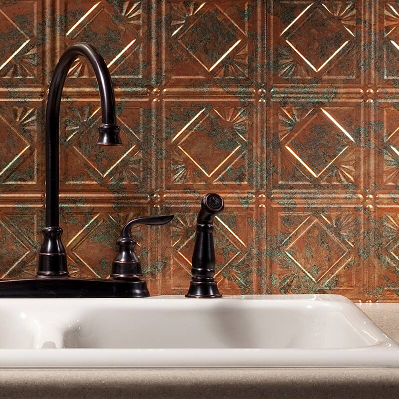 FASÄDE Traditional Style 4 Decorative Vinyl Backsplash Panel