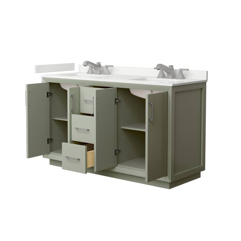 Wyndham Collection WCF414160D-QTZ-US3MXX Strada 60" Free Standing