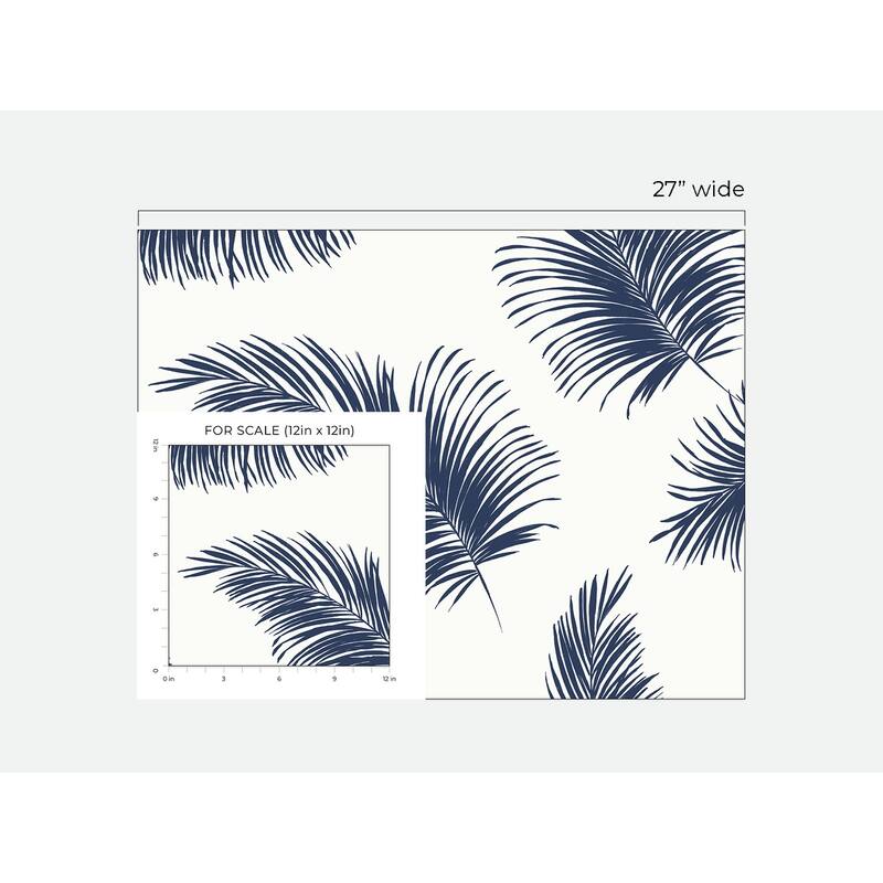 Luxe Haven Tossed Palm Peel and Stick Wallpaper