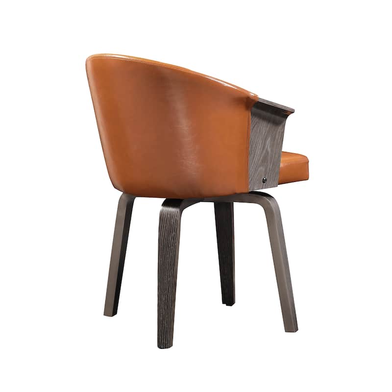 Art Leon Mid-century Swivel Accent Armchair