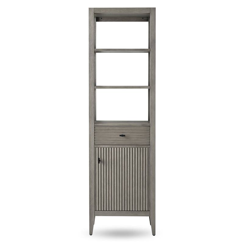 Vanity Art 72" Tall Tower Bathroom Linen Cabinet with Soft Close Door and Drawer