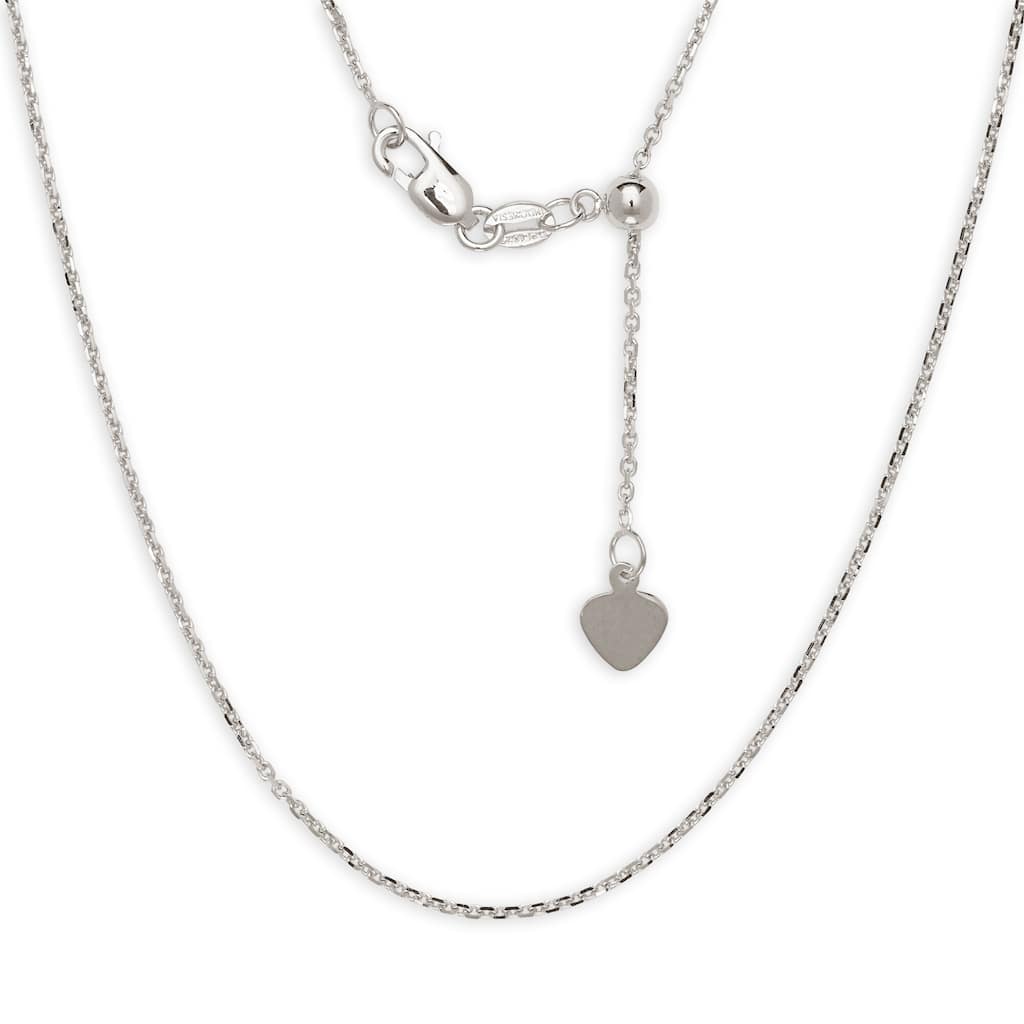 Curata 10k Gold Polished Adjustable Cable Chain