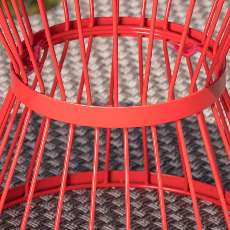 Lassen Hand-crafted Round Iron Side Table by Christopher Knight Home