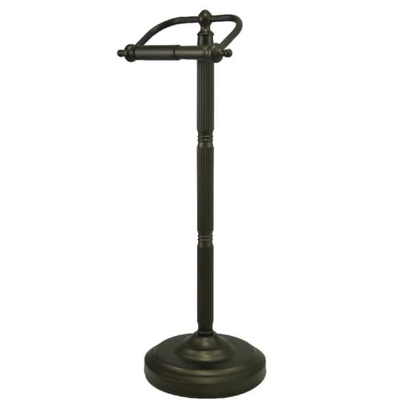 slide 2 of 3, Georgian Freestanding Toilet Paper Holder in Oil Rubbed Bronze - Oil Rubbed Bronze Oil Rubbed Bronze