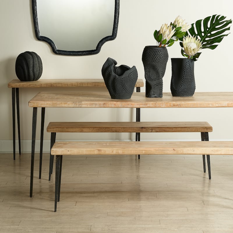 Jamie Young Farmhouse Wood Bench
