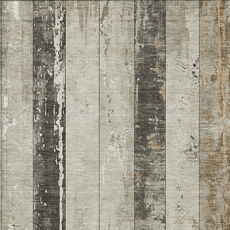 HomeRoots Striped Transitional Rectangle Outdoor Rug