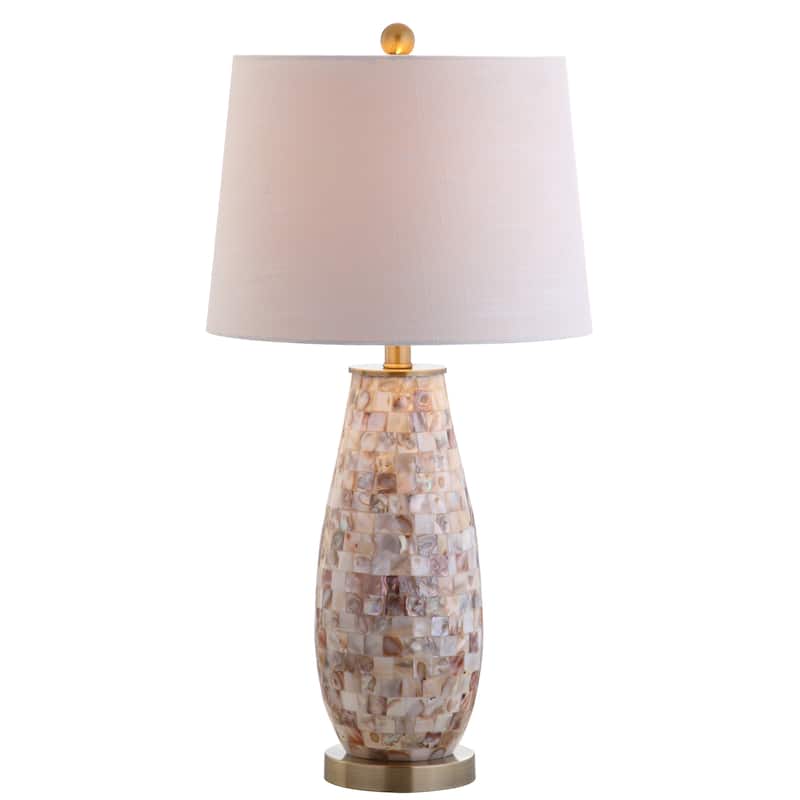 Bailey 28" Seashell LED Table Lamp, Natural by JONATHAN Y
