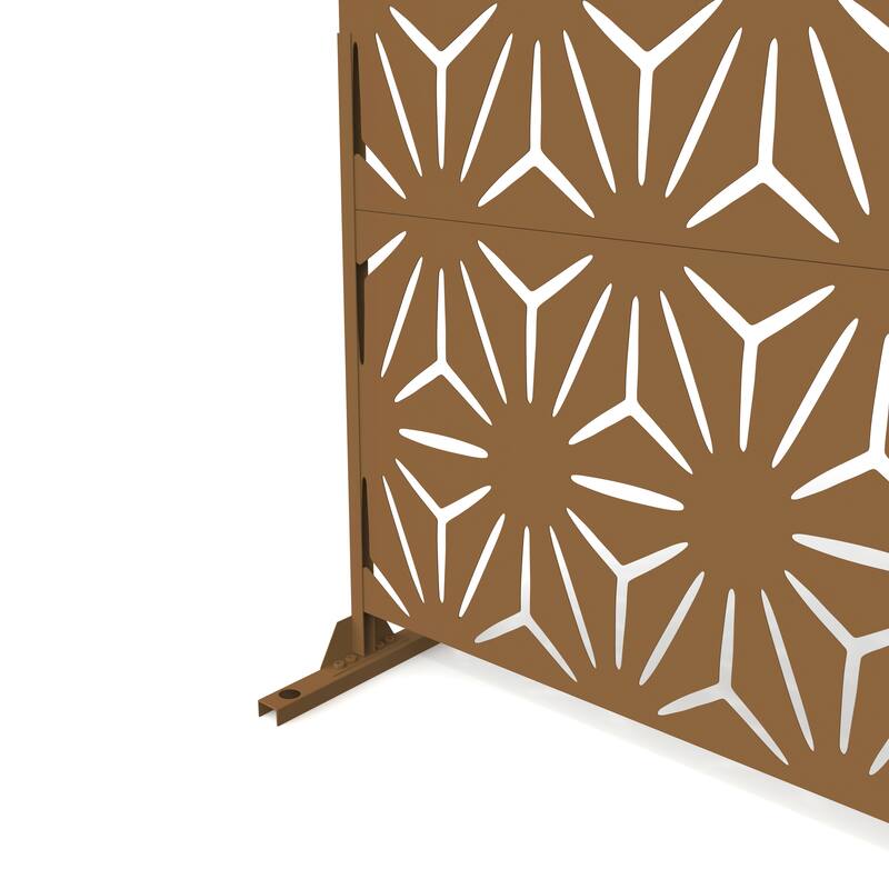 Outdoor Free Standing Metal Privacy Screen