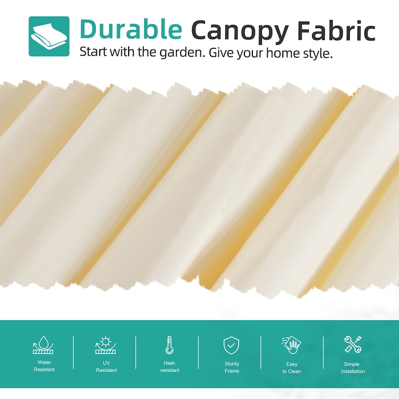 Futzca 9FT Outdoor Hanging Offset Patio Umbrella