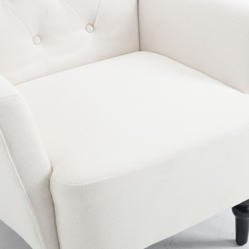 29.13" Linen Upholstered Arm Chair