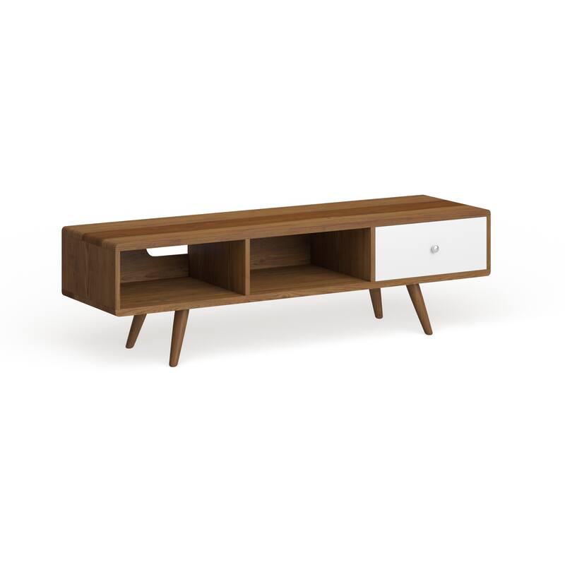 Transmit 55" TV Stand - Walnut White